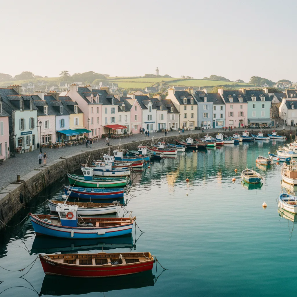 Le port de Sauzon, l'une des quatre communes de Belle-Île-en-Mer