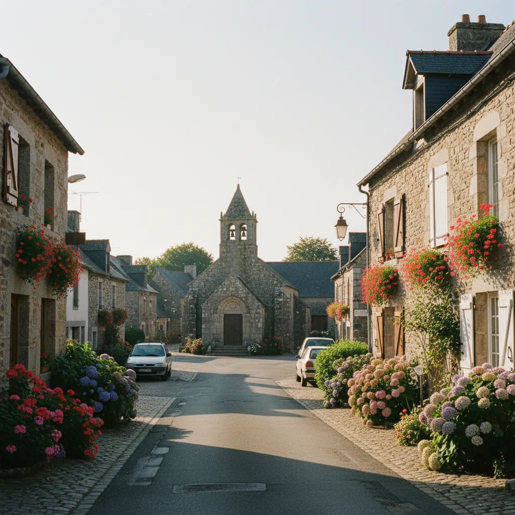 Le bourg de Brandérion, un centre-ville calme et bien équipé