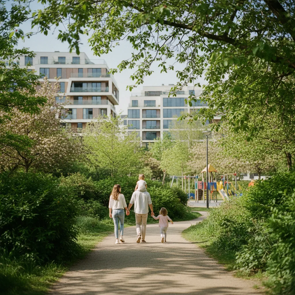 Le quartier du Ter à Lorient séduit les familles grâce à ses espaces verts et son cadre de vie