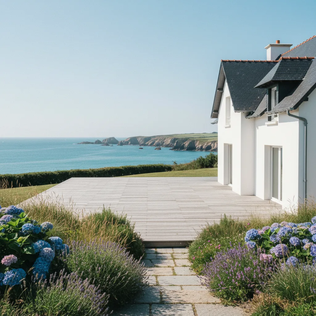 Villa rénovée avec terrasse et vue sur la baie de Quiberon