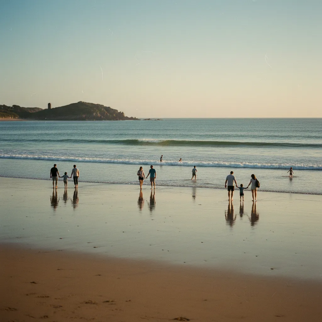 La plage de Larmor-Plage, accessible en quelques minutes depuis le centre de Lorient