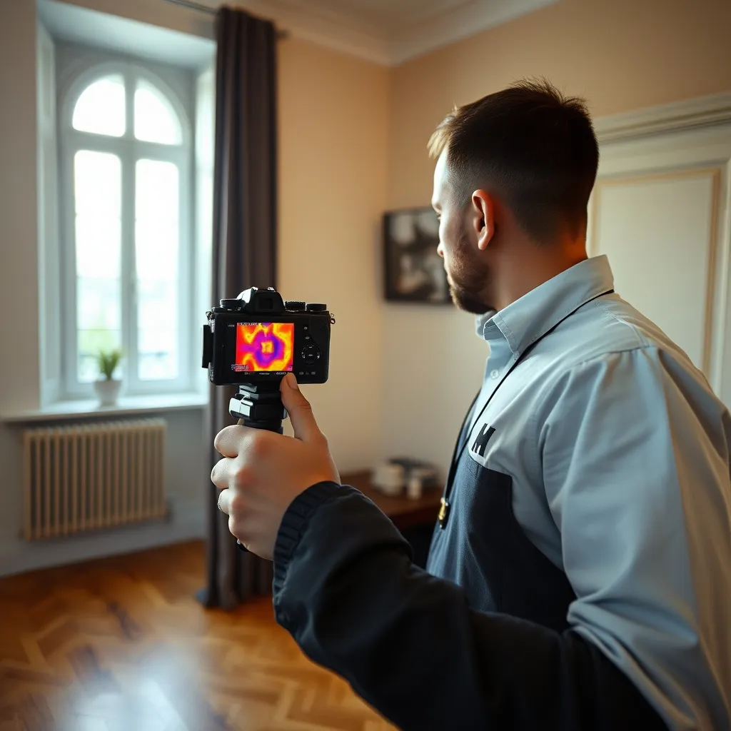 Réalisation d'un diagnostic de performance énergétique à l'aide d'une caméra thermique