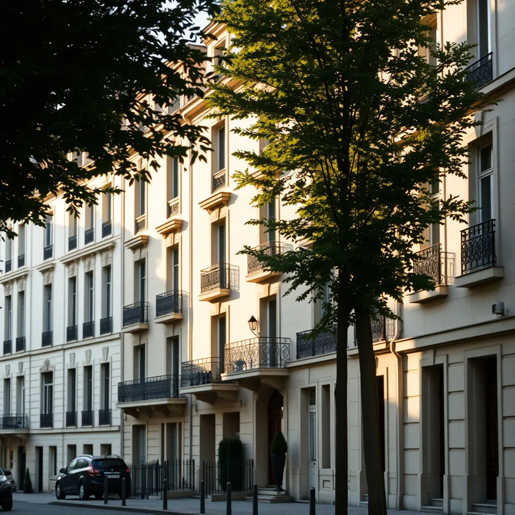 Façades d'échoppes bordelaises typiques dans un quartier historique de Bordeaux
