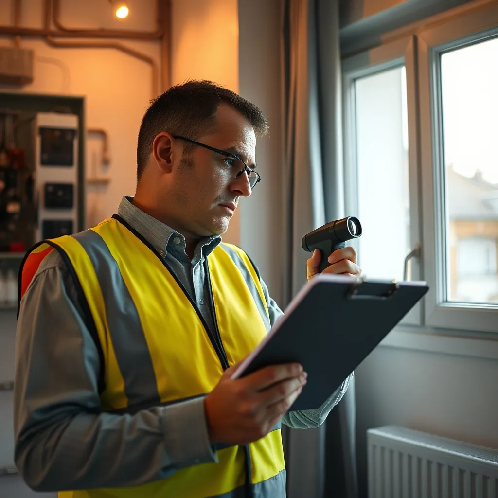 Un diagnostiqueur certifié vérifie l'installation électrique d'un appartement niçois