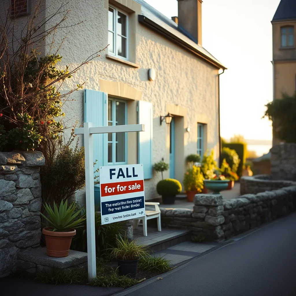 Bien immobilier à vendre sur l'île de Groix avec vue sur l'océan Atlantique