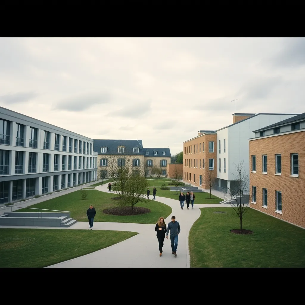 Le campus de l'Université de Bretagne Sud à Lorient attire plus de 22 000 étudiants chaque année