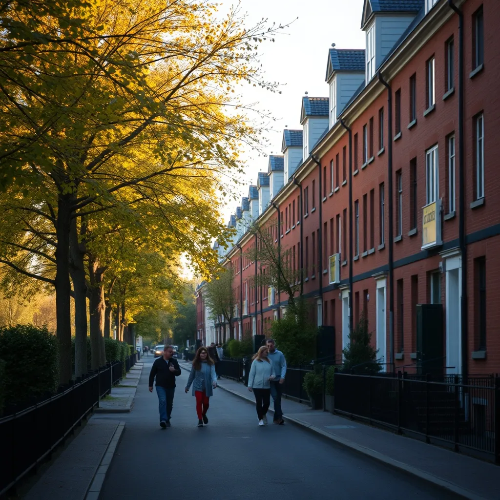 Une rue résidentielle du quartier Vauban-Esquermes, prisé des familles pour ses espaces verts et ses écoles