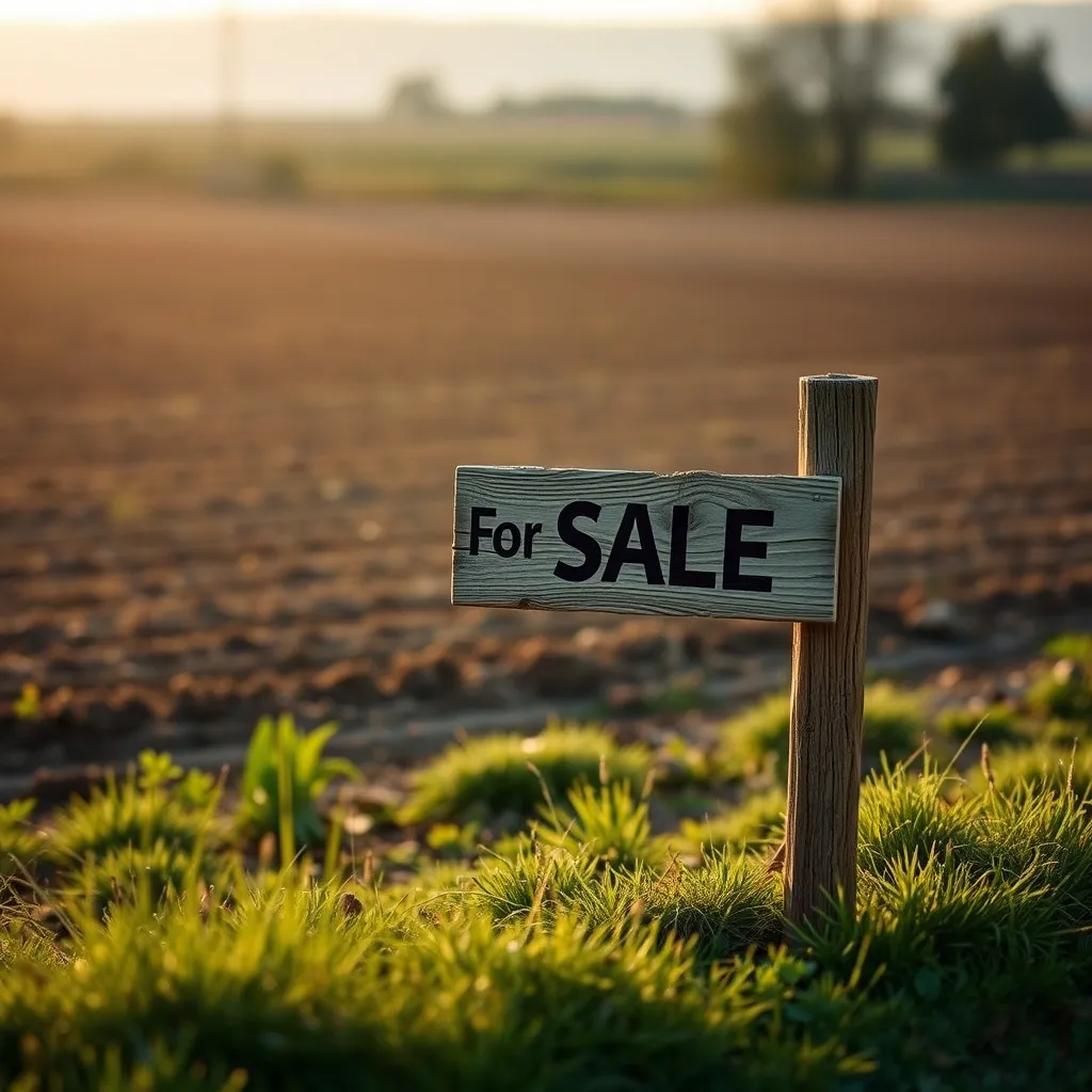 Parcelle agricole mise en vente en zone rurale du Morbihan