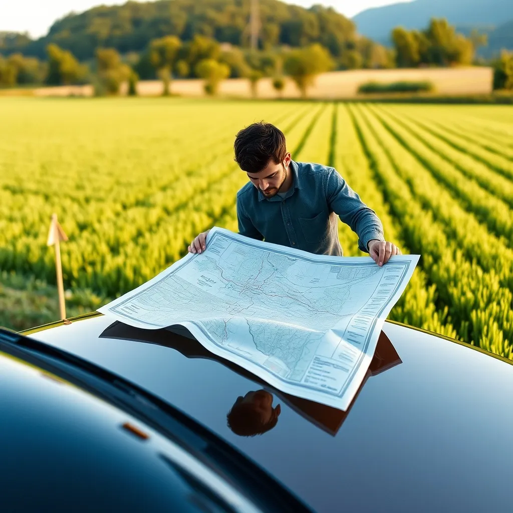 Vérification du plan cadastral avant l'achat d'un terrain agricole