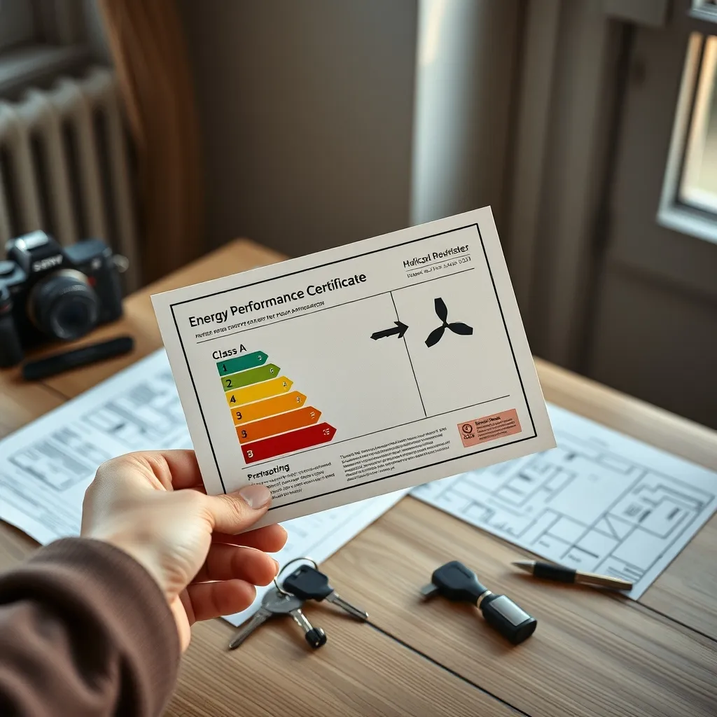 Diagnostic de performance énergétique affichant la classe A, la meilleure note possible