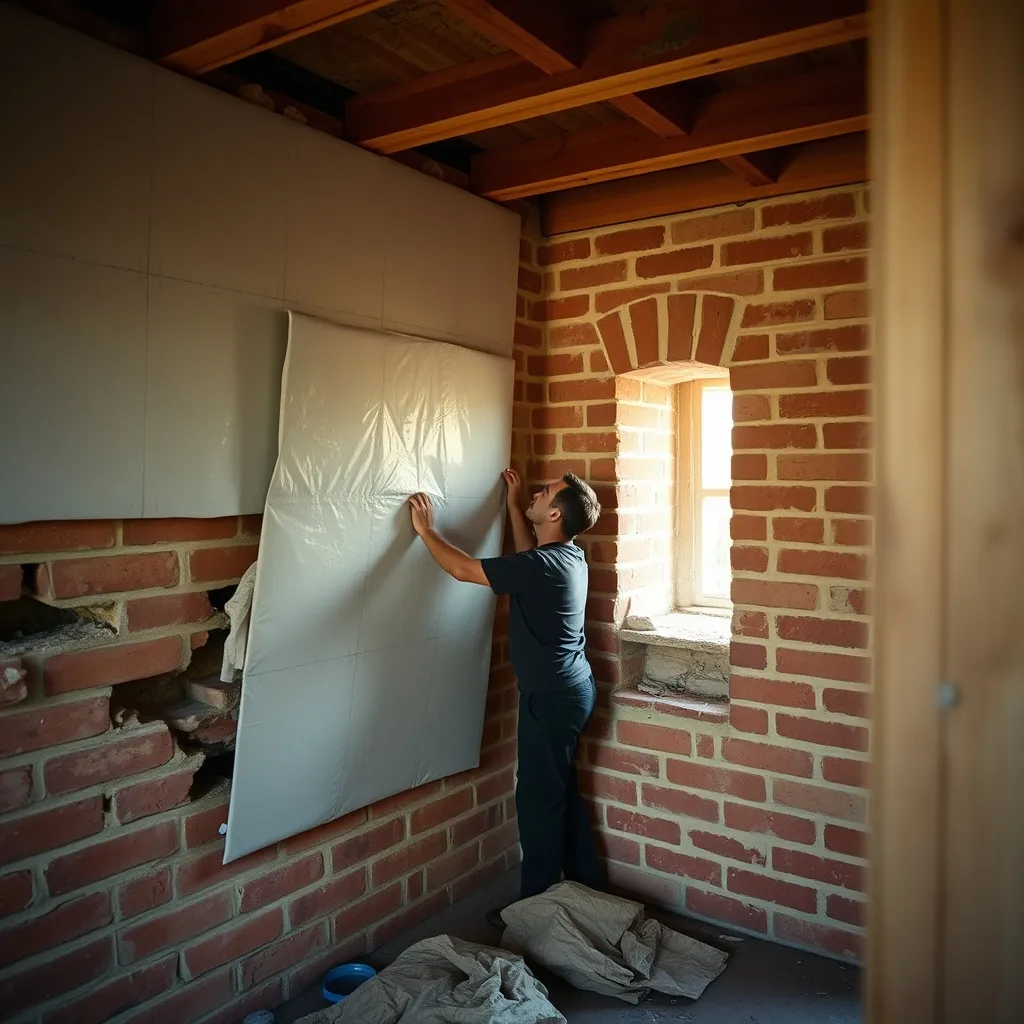 L'isolation des murs par l'intérieur permet d'améliorer significativement la classe DPE
