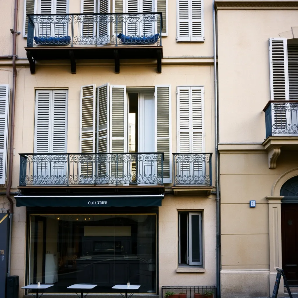 Immeuble d'habitation typique dans le quartier de la Guillotière à Lyon