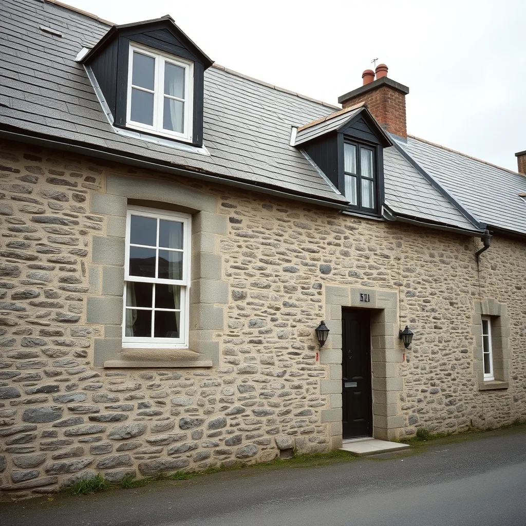 Une maison en pierre typique du Morbihan, souvent classée E ou F au diagnostic de performance énergétique