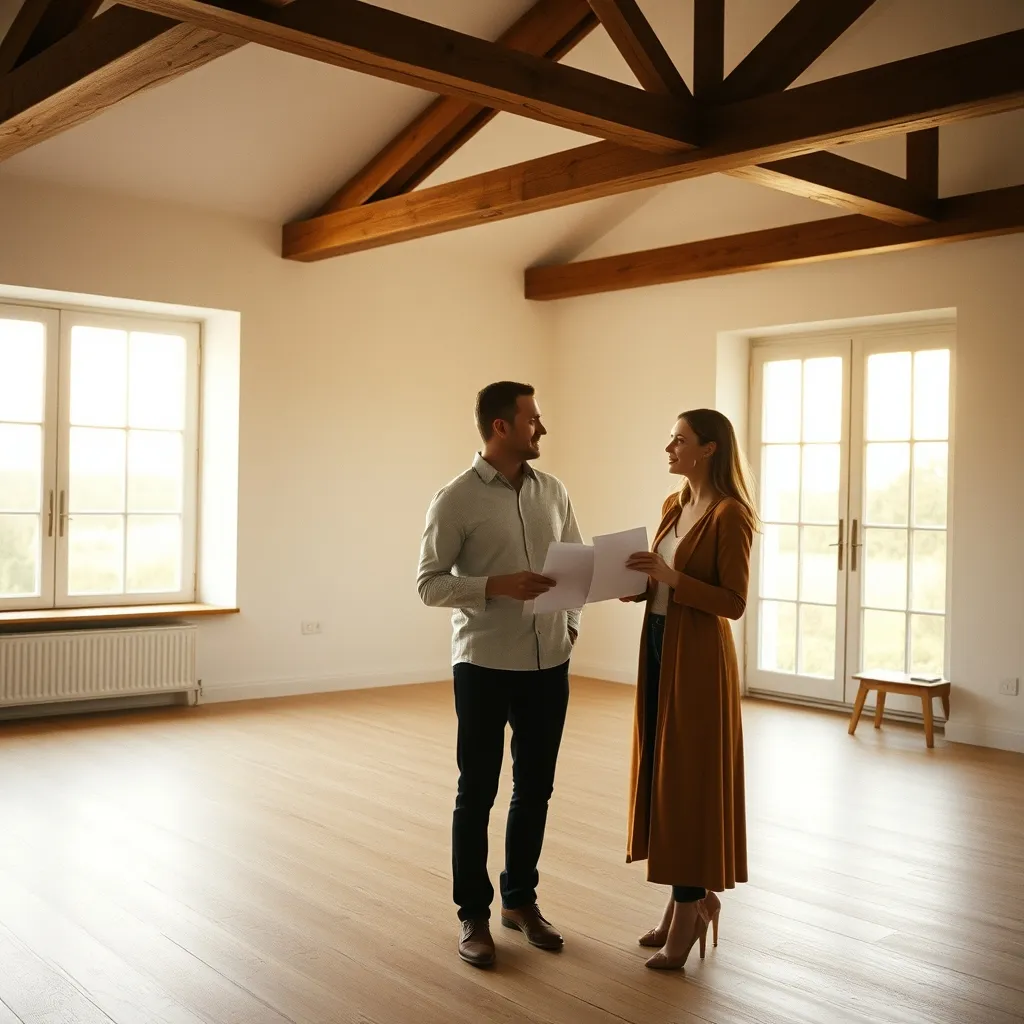 Visite d'une maison à acheter dans le Morbihan accompagnée d'une professionnelle de l'immobilier
